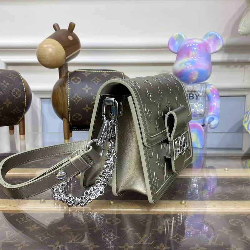 LV M21740 Louis Vuitton Mini Dauphine Bag Light gold