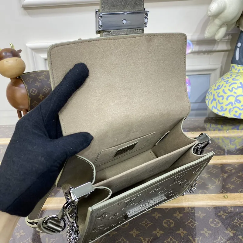 LV M21740 Louis Vuitton Mini Dauphine Bag Light gold