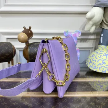 LV M21439 Louis Vuitton Coussin PM Handbag Light Purple