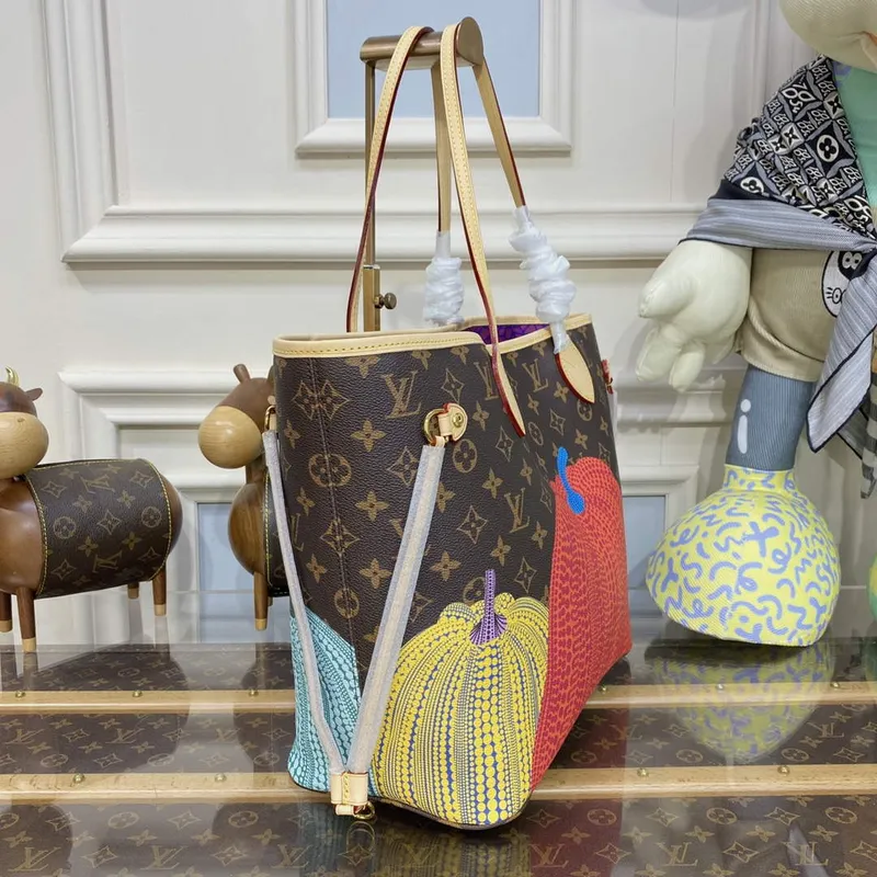 Louis Vuitton M46468 LV x YK Neverfull MM Bag