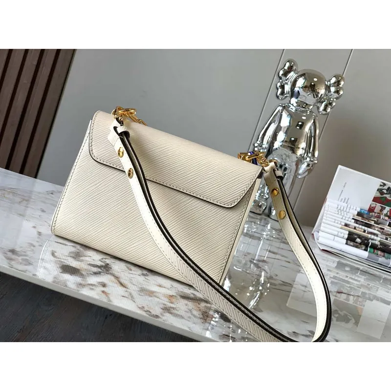 Louis Vuitton LV M59402 Twist MM Bag Epi Beige