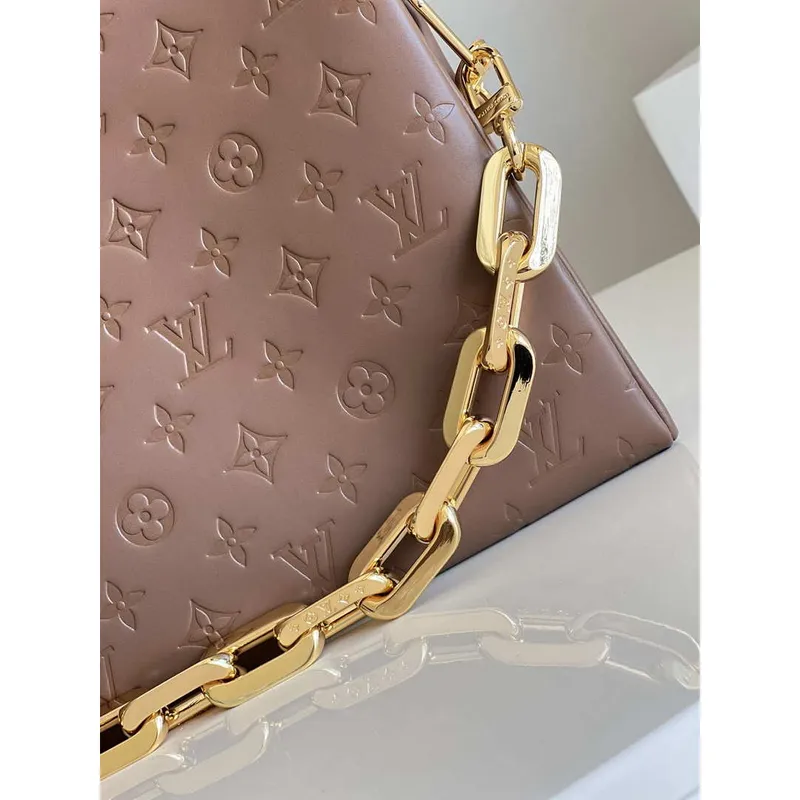 Louis Vuitton M21276 Coussin MM Bag LV M57783 Taupe Brown