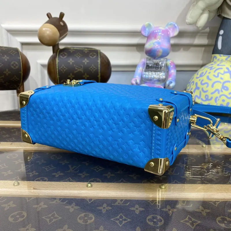 LV M46358 Louis Vuitton Side Trunk PM Bag Blue