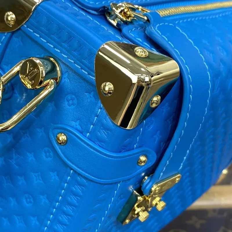 LV M46358 Louis Vuitton Side Trunk PM Bag Blue
