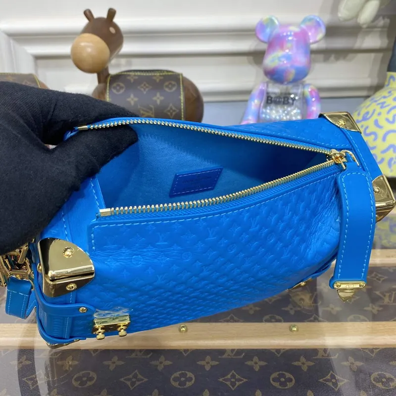 LV M46358 Louis Vuitton Side Trunk PM Bag Blue