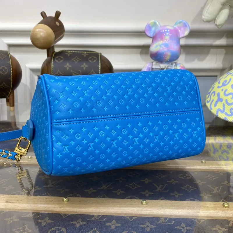 LV M22596 Louis Vuitton Speedy Bandoulière 20 Handbag Blue