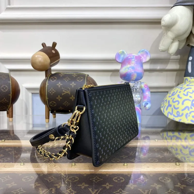 LV M82247 Louis Vuitton Lexington Pouch Bag Black