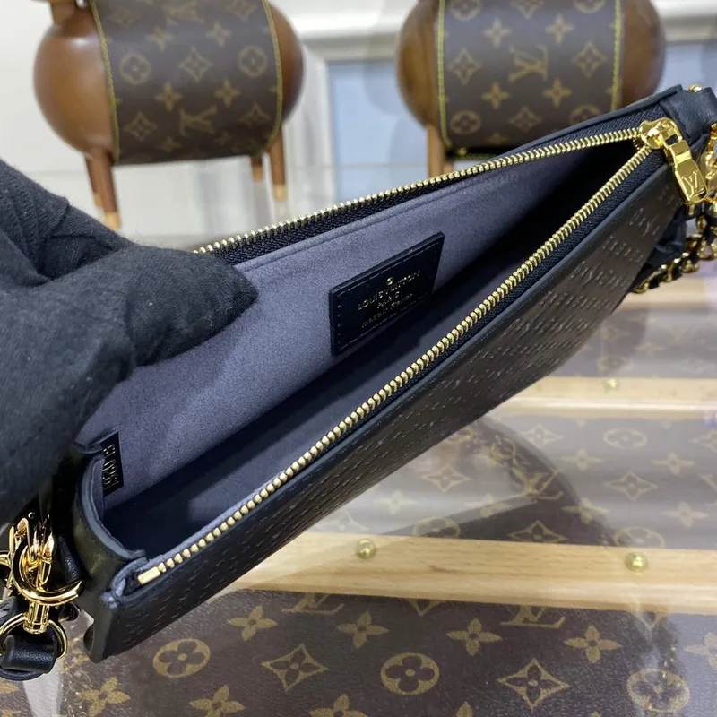 LV M82247 Louis Vuitton Lexington Pouch Bag Black