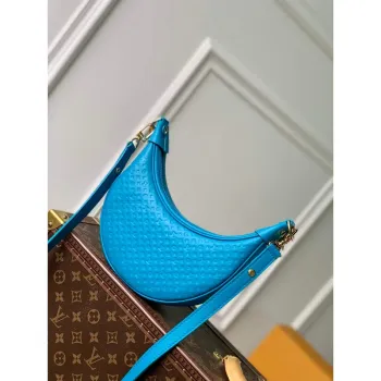 LV M22593 Louis Vuitton Loop Baguette Handbag Blue