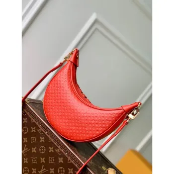 LV M22594 Louis Vuitton Loop Baguette Handbag Red