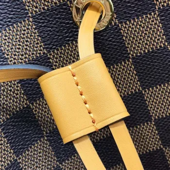 LV N40213 Louis Vuitton NéONOé MM Bag Damier Ebene Safran Yellow