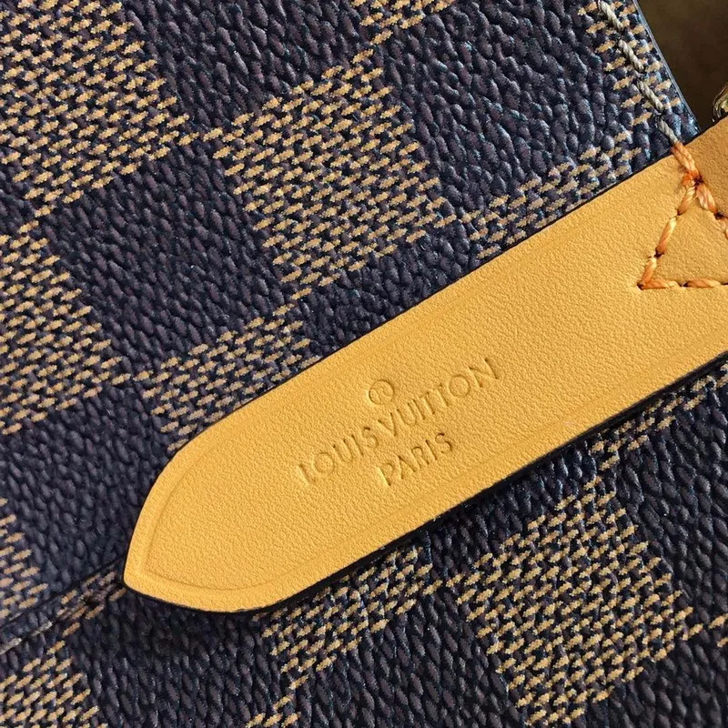 LV N40213 Louis Vuitton NéONOé MM Bag Damier Ebene Safran Yellow