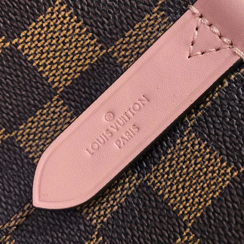 LV N40198 Louis Vuitton NéONOé MM Bag Damier Ebene Venus Pink