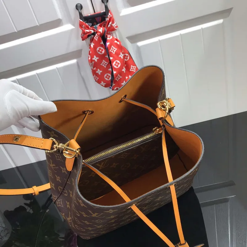 LV M44021 Louis Vuitton NéONOé MM Bag Monogram Yellow