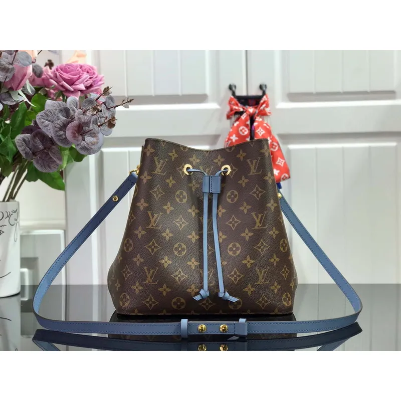 LV M44021 Louis Vuitton NéONOé MM Bag Monogram Blue
