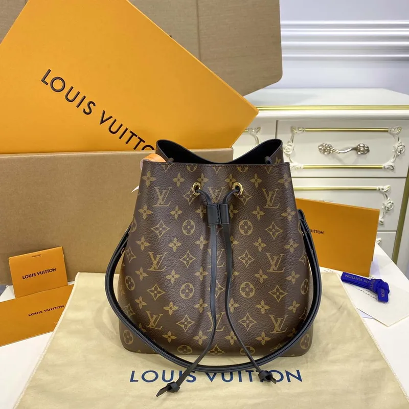 LV M44020 Louis Vuitton NéONOé MM Bag Monogram Black
