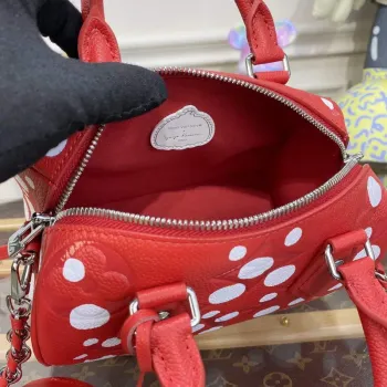 LV M46411 Louis Vuitton LV x YK Speedy Bandoulière 20 Bag Red