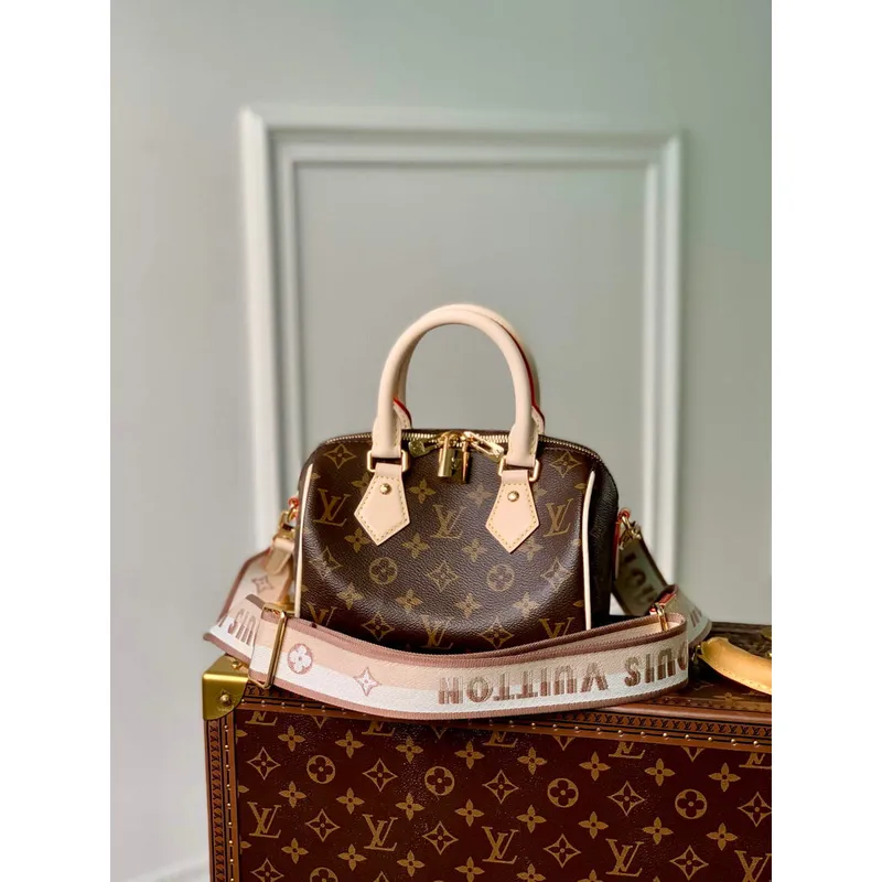 LV M46222 Louis Vuitton Speedy Bandoulière 20 Beige