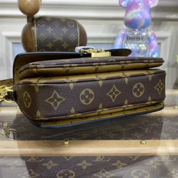 LV M46279 Louis Vuitton Pochette Métis East West Bag yellow flower