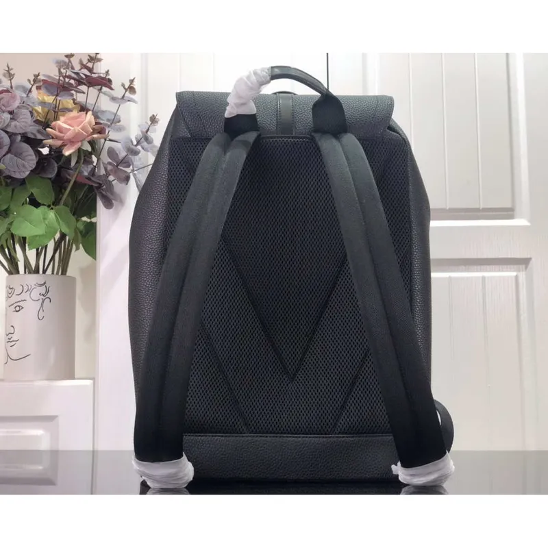 LV M58644 Louis Vuitton Christopher Slim Backpack Black