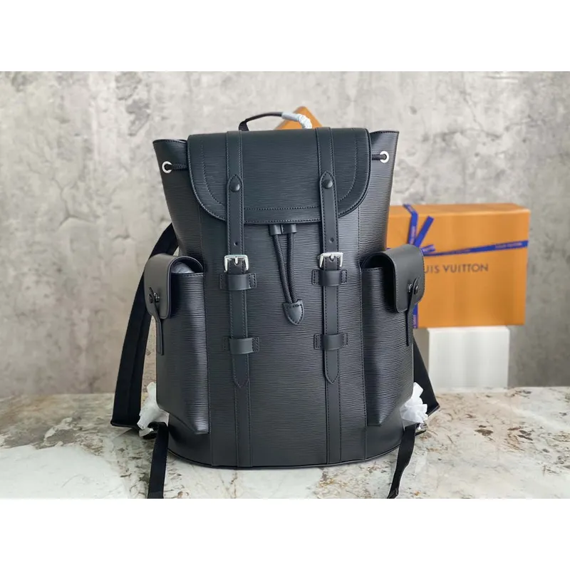 LV M50159 Louis Vuitton Christopher PM Epi Black