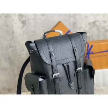 LV M50159 Louis Vuitton Christopher PM Epi Black