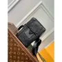 LV M82077 Louis Vuitton Vertical Trunk Wearable Wallet black embossed