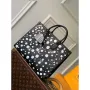 LV M46389 Louis Vuitton LV x YK OnTheGo MM Bag Black White