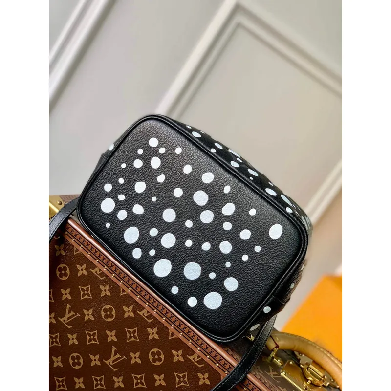 LV M21753 Louis Vuitton LV x YK Néonoé MM Bag Black White