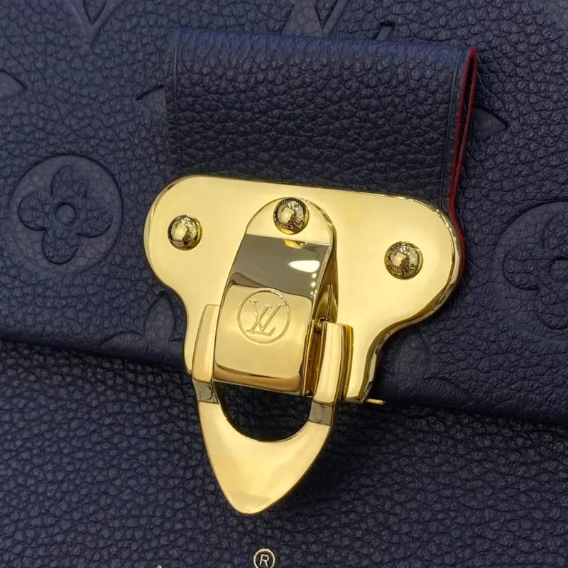 LV M52271 Louis Vuitton Vavin PM Shoulder Bag Navy Blue and Red