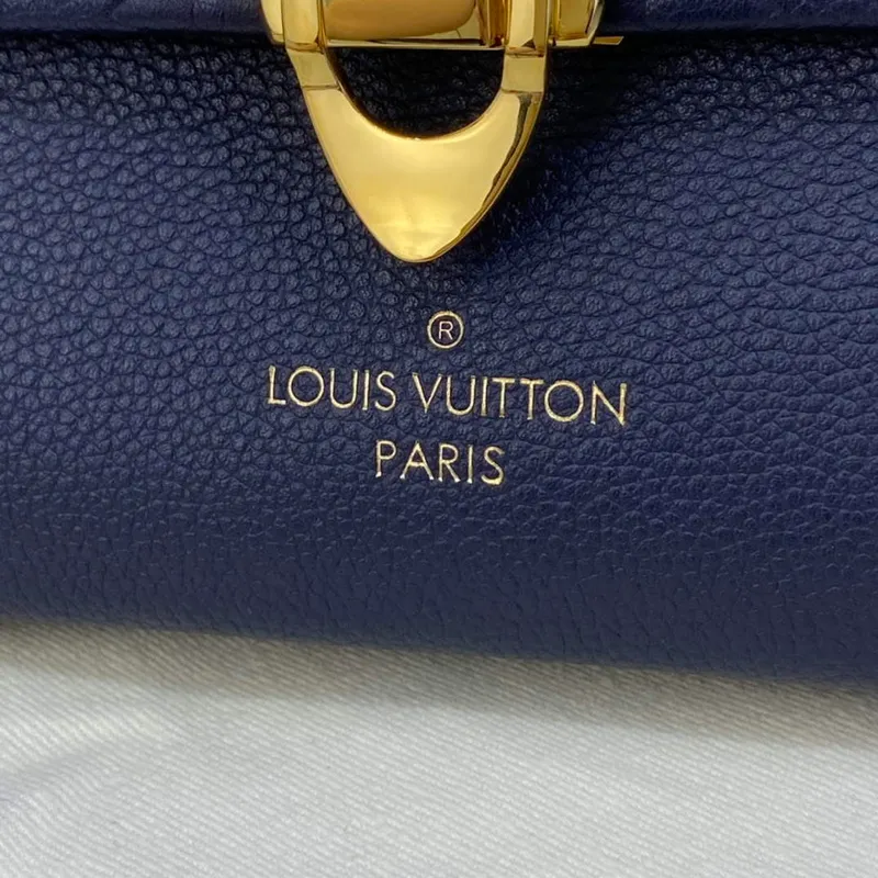 LV M52271 Louis Vuitton Vavin PM Shoulder Bag Navy Blue and Red