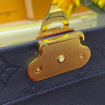 LV M52271 Louis Vuitton Vavin PM Shoulder Bag Navy Blue and Red