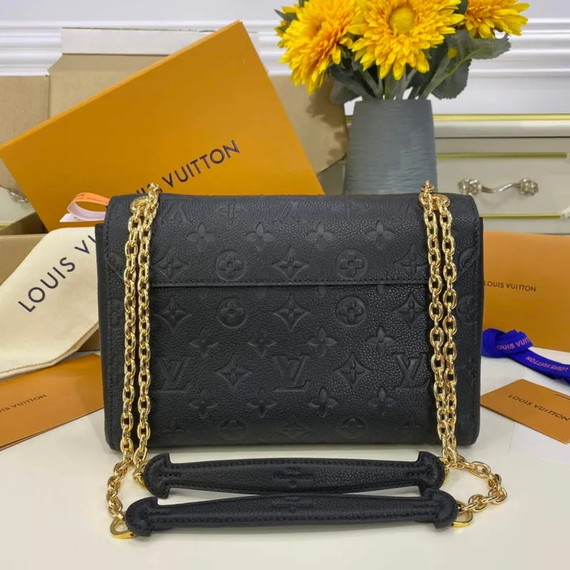 LV M44151 Louis Vuitton Vavin PM Shoulder Bag Black