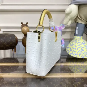 LV N81523 Louis Vuitton Capucines BB Handbag White