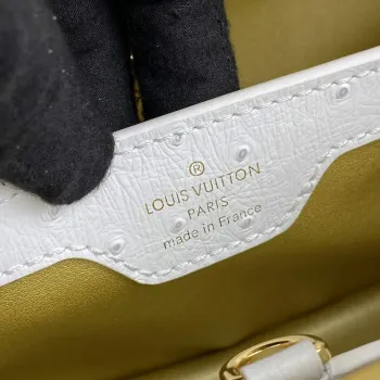 LV N81523 Louis Vuitton Capucines BB Handbag White