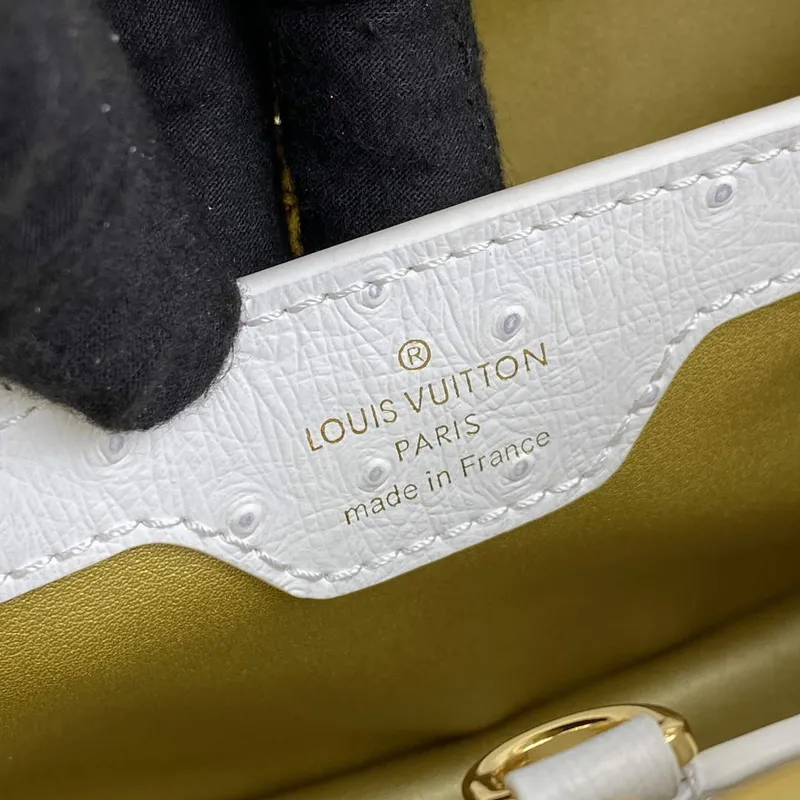 LV N81523 Louis Vuitton Capucines BB Handbag White