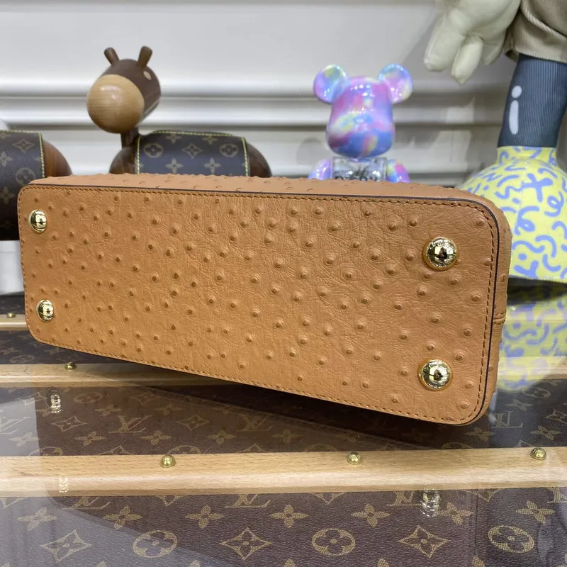 LV N81279 Louis Vuitton Capucines MM Handbag Brown