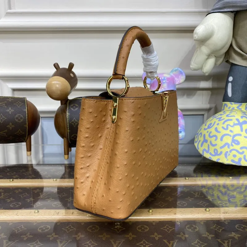 LV N81523 Louis Vuitton Capucines BB Handbag Brown