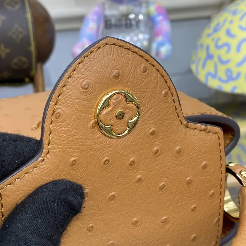 LV N81523 Louis Vuitton Capucines Mini Handbag Brown