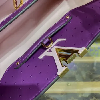 LV N81279 Louis Vuitton Capucines MM Handbag Purple