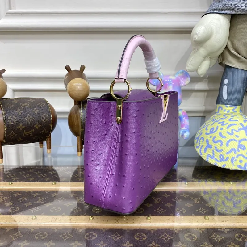 LV N81523 Louis Vuitton Capucines BB Handbag Purple