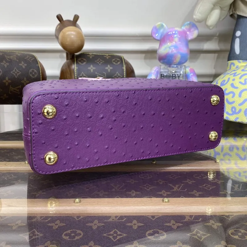 LV N81523 Louis Vuitton Capucines BB Handbag Purple
