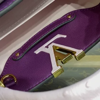 LV N81523 Louis Vuitton Capucines Mini Handbag Purple