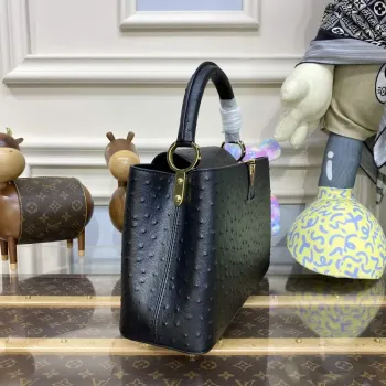 LV N81279 Louis Vuitton Capucines MM Handbag Black