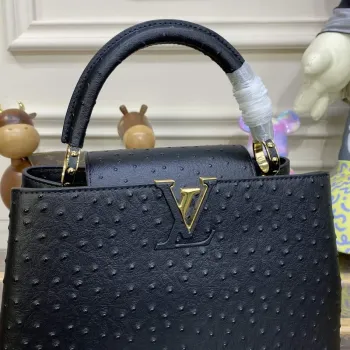 LV N81279 Louis Vuitton Capucines MM Handbag Black