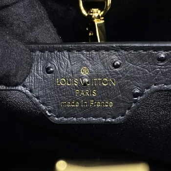 LV N81279 Louis Vuitton Capucines MM Handbag Black
