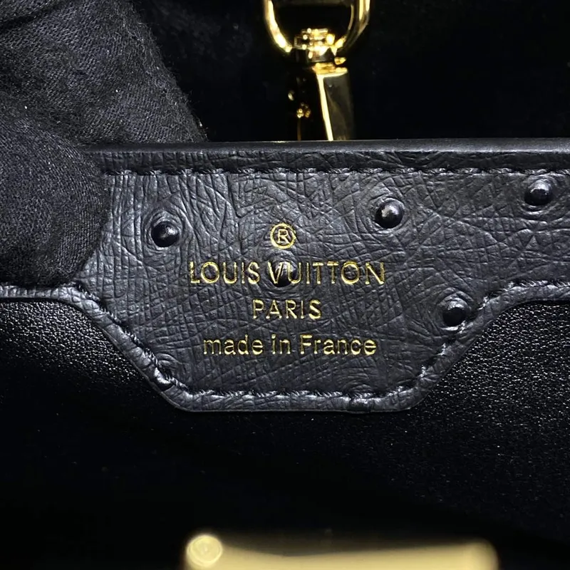 LV N81279 Louis Vuitton Capucines MM Handbag Black
