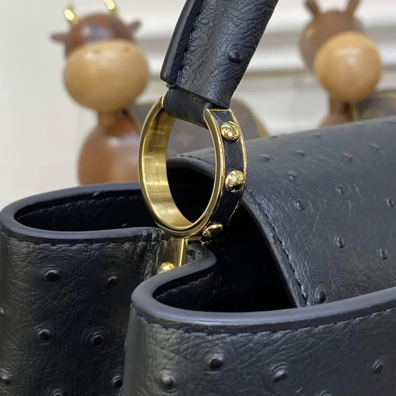 LV N81523 Louis Vuitton Capucines BB Handbag Black