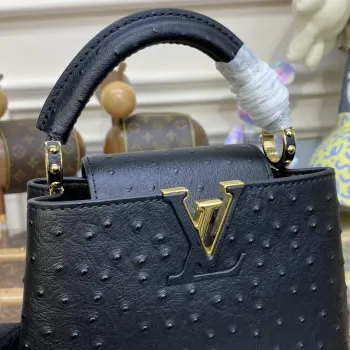 LV N81523 Louis Vuitton Capucines Mini Handbag Black