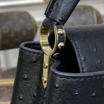 LV N81523 Louis Vuitton Capucines Mini Handbag Black